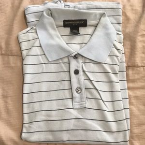 Baby blue banana republic polo